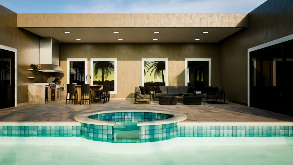pool and spa